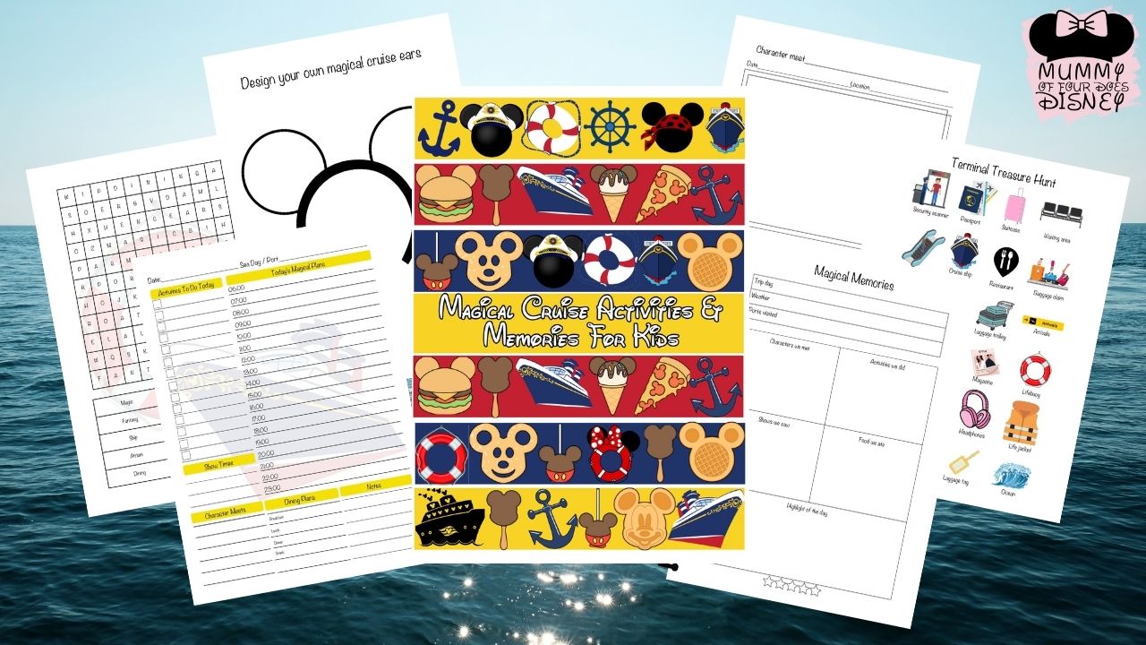 Magical Cruise Activities & Memories For Kids - Instant Download Digital Printable Edition