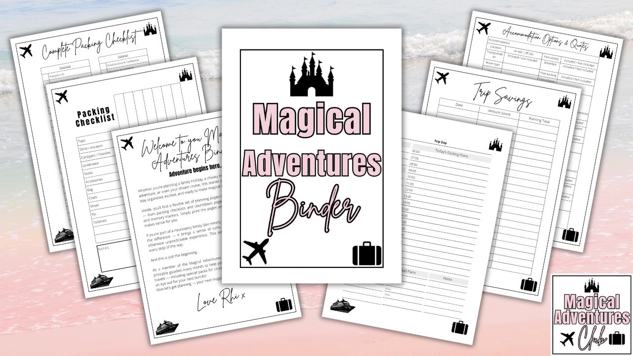 Magical Adventures Binder Starter Pack - Instant Digital Download Printable