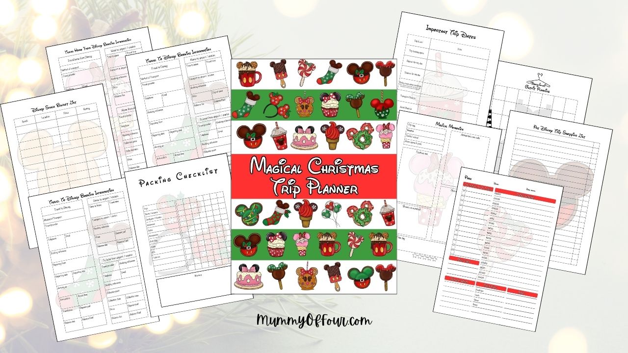 Magical Christmas Trip Planner - Digital Download Printable Edition