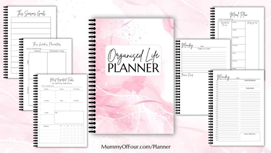 Organised Life Planner 2.0 - The ULTIMATE 2 Page A Day Planner! - Spiral Bound Edition