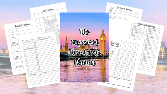 Organised Mini Break Planner - Digital Download Printable Edition