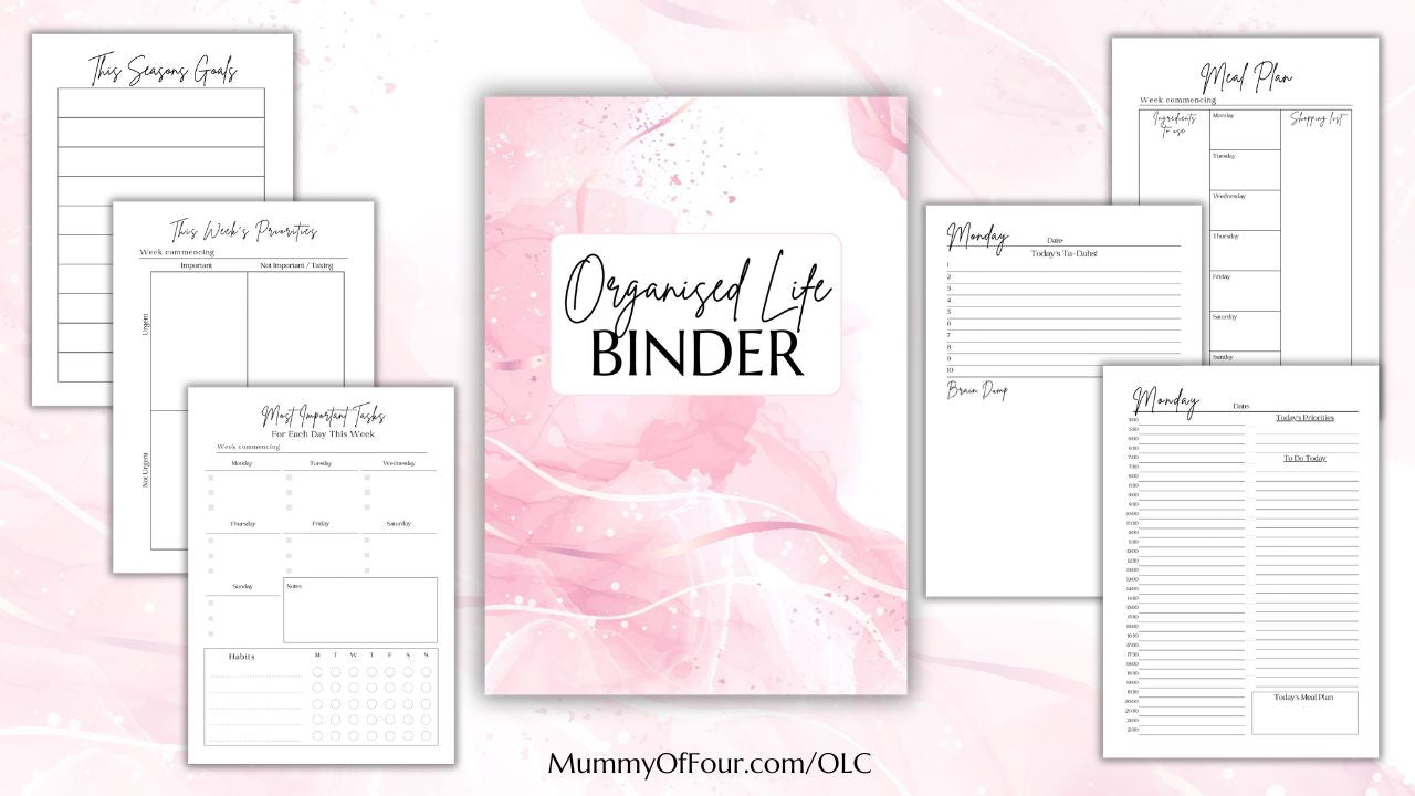 Organised Life Binder - Printable Starter Pack