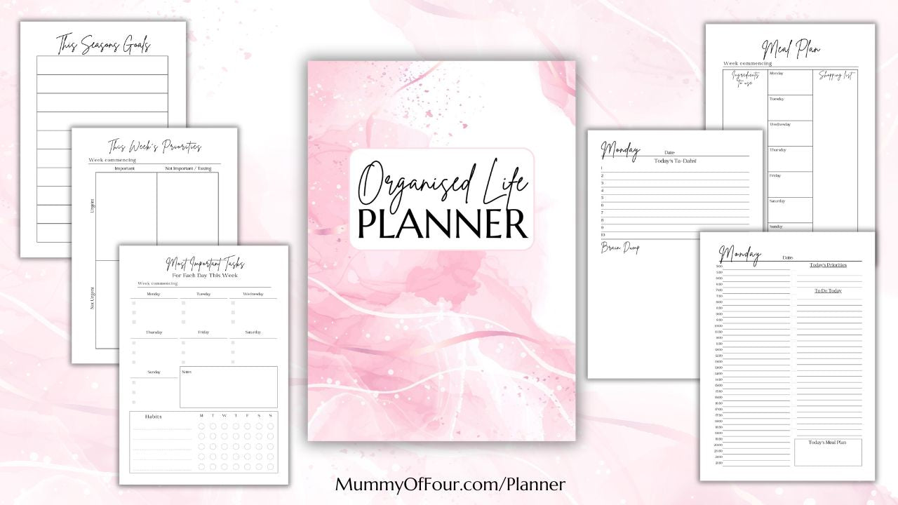 Organised Life Planner 2.0 - The ULTIMATE 2 Page A Day Planner! - Digital Edition