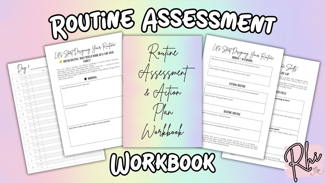 Routine Assessment & Reset Printable Workbook - Rhi's Routine Resources - Printable Digital Download