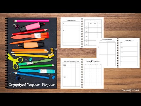 Organised Teacher Planner - Spiral Bound Edition