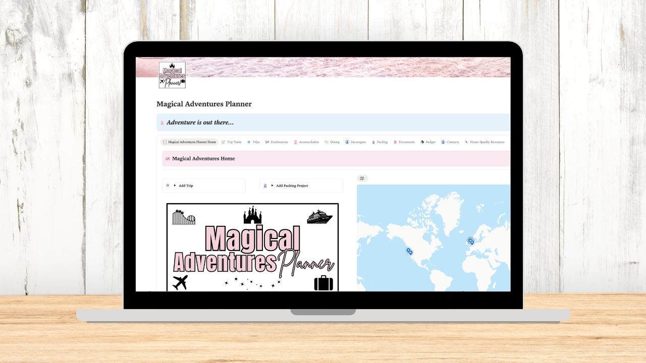 The Magical Adventures Planner - Notion Digital Edition