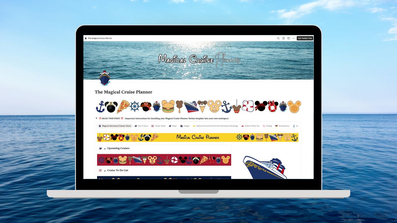🚢 The Ultimate Magical Cruise Planner - Digital Notion Planner Edition