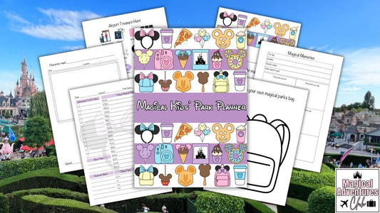 🏰 Magical Kids' Park Trip Planner - Instant Digital Download Printable - Lovely Lilac Edition