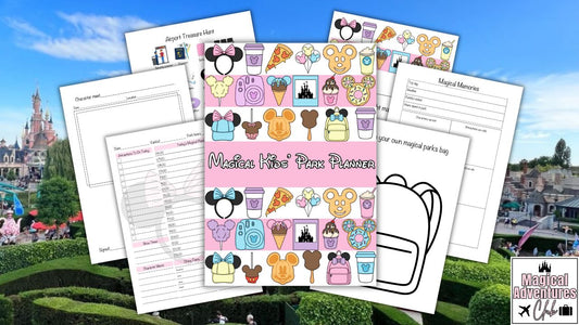 🏰 Magical Kids' Park Trip Planner - Instant Digital Download Printable - Perfect Pink Edition