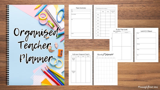 The Organised Teacher Planner - Pale Blue Spiral Bound Edition