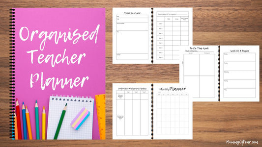 The Organised Teacher Planner - Hot Pink Spiral Bound Edition
