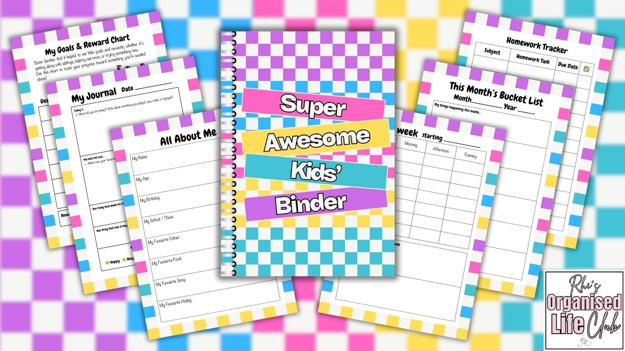 Super Awesome Kids Binder Starter Pack - Instant Digital Download Printable