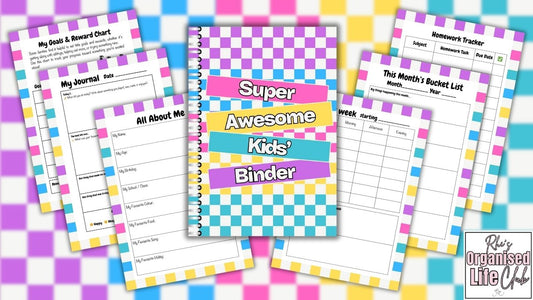 Super Awesome Kids Binder Starter Pack - Instant Digital Download Printable