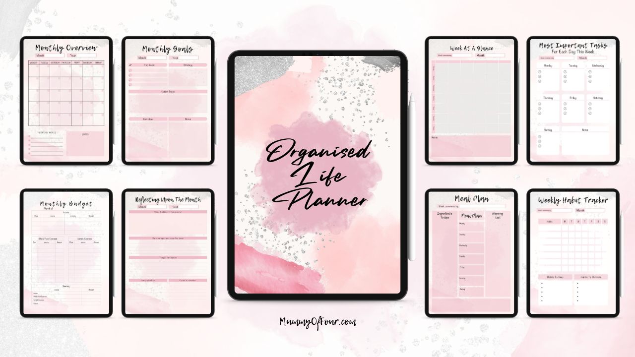 Mummy Of Four's Complete Organised Life Digital Planner Bundle