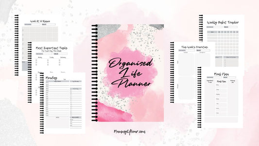 The Organised Life Planner - Page A Day Planning -  A5 Spiral Bound Edition